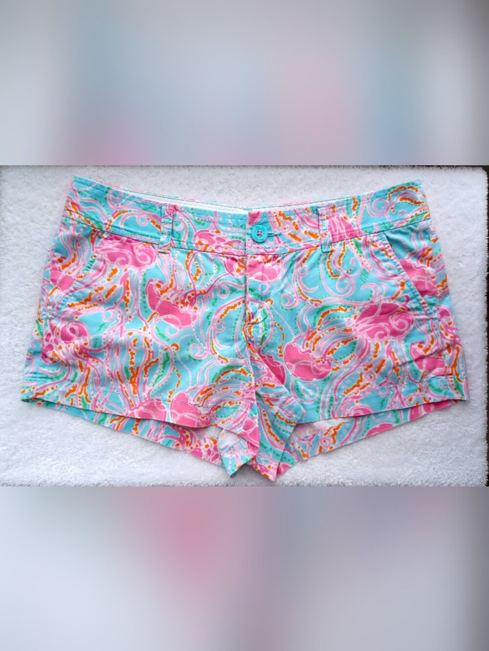 Lilly Pulitzer The Walsh Jelly Fish Print Shorts, Size 8 - Picture 6 of 16